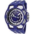 Invicta Men's 'Reserve' Akula Blue Dial Blue Rubber GMT Watch