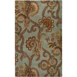 Hand-tufted Seafoam Chevaliers Wool Rug (5' x 8')