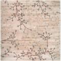 Hand-tufted Ivory Howler Wool Rug (4' Square)