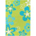 Hand-tufted Green Trainers Polyester Rug (6' x 9')