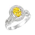 14k Gold 1 1/2ct TDW Yellow and White Diamond Ring (G-H, SI1-SI2)