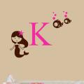 Vinyl 'Little Mermaid and Bubble Fish Friends' Wall Decal
