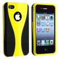 Yellow/ Black Cup Shape Snap-on Case for Apple iPhone 4/ 4S