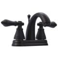 Oil Rubbed Bronze Double Handle Bathroom Faucet