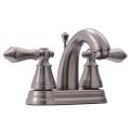 Double Handle Satin Nickel Bathroom Faucet