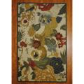 Indo Hand-tufted Tibetan Ivory/ Gray Wool Rug (5' x 8')