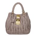 Miu Miu 'Nappa Matalesse' Leather Tote Bag