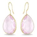 New! 22k Yellow Goldplated Silver Gemstone Earrings