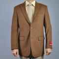 Mantoni Men's Chestnut Wool/ Cashmere Jacket