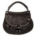 Miu Miu Studded Leather Hobo Bag