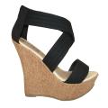 Carrini Women's Canvas Platform Wedge Sandals
