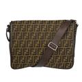 Fendi Canvas Zucca Messenger Bag