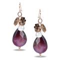 Sterling Silver Multi-gemstone and Pearl Earrings (6-7 mm)