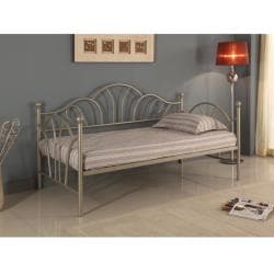 Pewter Metallic Metal Twin-size Daybed