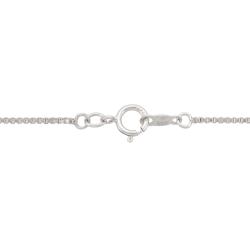Sterling Silver 1/8ct TDW Diamond Heart Key Necklace (I-J, I2-3)