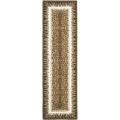 Handmade Safari Leopard Print Wool Rug (2'3 x 8')