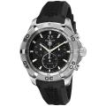 Tag Heuer Men's '2000 Aquarac' Black Dial Black Strap Quartz Watch
