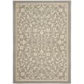 Grey/ Natural Indoor Outdoor Rug (5'3 x 7'7)