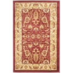 Oushak Red/ Cream Powerloomed Rug (2'6 x 4')