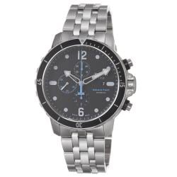 Tissot Men's 'Seastar' Black Dial Stainless Steel Bracelet Watch