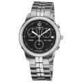 Tissot Men's 'PRC 100' Black Chronograph Dial Quartz Watch