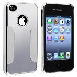 Aluminum Chrome Silver Snap-on Case for Apple iPhone 4/ 4S