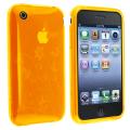 Orange Flower/ Butterfly TPU Rubber Skin Case for Apple iPhone 3G/ 3GS
