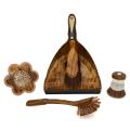 4-piece Woodgrain Household Cleaning Set