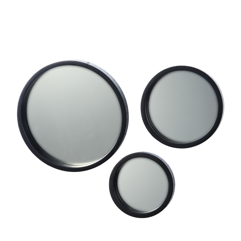 Black Round Mirrors (Set of 3) Overstock Shopping Great Deals on Jeco Mirrors