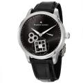 Maurice Lacriox Men's 'Master Piece' Black Dial Black Automatic Watch