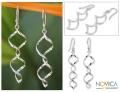 Sterling Silver 'Songkran Joy' Dangle Earrings (Thailand)
