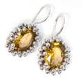 Sterling Silver Citrine Earrings (India)