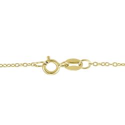 Yellow Silver Citrine and 1/6ct TDW Diamond Necklace (G-H,I2-I3)