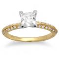 14k Gold 4/5ct TDW Certified Clarity-enhanced Diamond Engagement Ring (F-G, ...