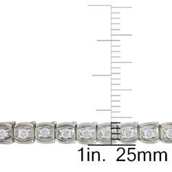 10k White Gold 1 1/4ct TDW Diamond Tennis Bracelet (J-K, I2-I3)