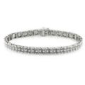 Miadora 10k White Gold 3/4ct TDW Diamond Tennis Bracelet (H-I, I2-I3)
