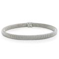 14k White Gold Coil Design Bangle