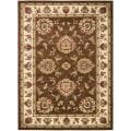 Lyndhurst Tabriz Brown/ Ivory Rug (9' x 12')
