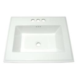 Surface Mount 4-inch Center Bathroom Sink