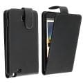Black Leather Case for Samsung Galaxy Note N7000