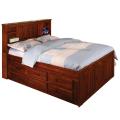 Merlot Bookcase 6-drawer Full-size Bed