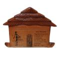 Wooden 'My Home' Wall Hut Plaque (Ghana)