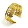 Goldtone 18-strand Cuff Bracelet (India)