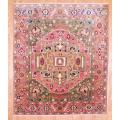 Afghan Hand-knotted Vegetable Dye Oushak Peach/ Olive Wool Rug (8'2 x 9'8)