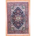 Indo Hand-knotted Heriz Black/ Rust Wool Rug (6'2 x 9'1)