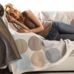 Bocasa Spots Woven Throw Blanket