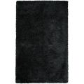 Expertly Woven Black Yaluk Super Soft Shag Rug (9' x 12')