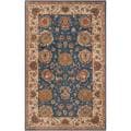 Hand-tufted Blue Ponca Wool Rug (5' x 8')