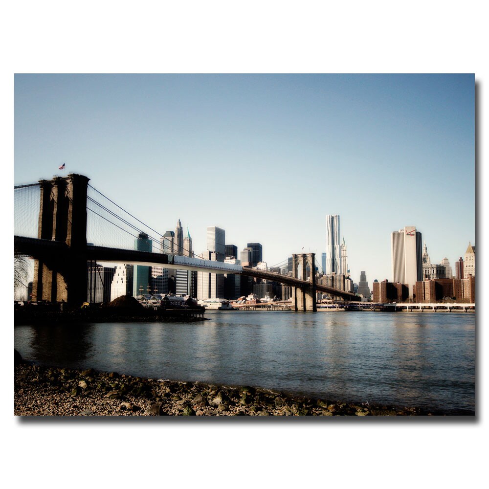 Ariane Moshayedi 'Brooklyn Bridge' Contemporary Canvas Art