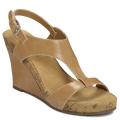 A2 by Aerosoles Women's 'Plush Above' Tan Cork Wedge Sandals